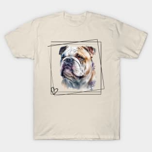 Bulldog love T-Shirt